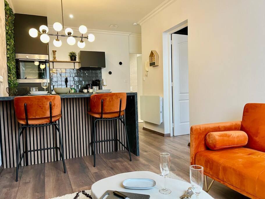 Florea Reims Avec Du Charme Proche Gare Et Centre Екстериор снимка